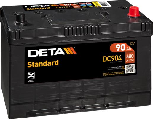 DETA DC904 - Стартерна акумуляторна батарея, АКБ autocars.com.ua