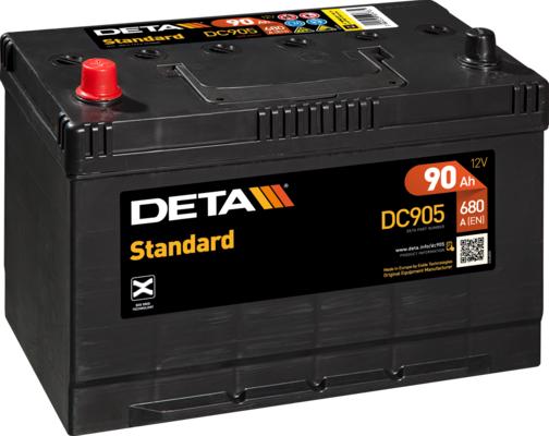DETA DC905 - Стартерная аккумуляторная батарея, АКБ autodnr.net