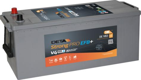 DETA DE1853 - Стартерная аккумуляторная батарея, АКБ avtokuzovplus.com.ua