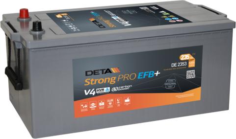 DETA DE2353 - Стартерная аккумуляторная батарея, АКБ autodnr.net