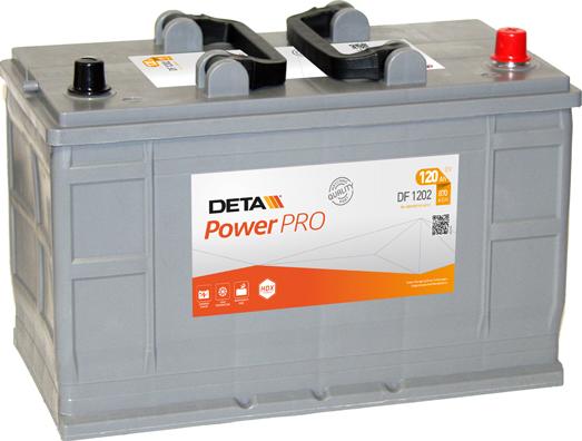 DETA DF1202 - Стартерная аккумуляторная батарея, АКБ autodnr.net