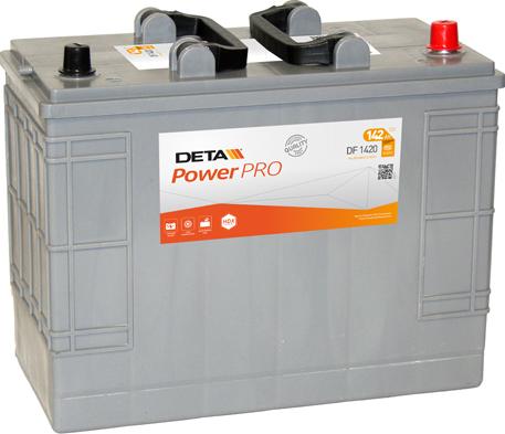 DETA DF1420 - Стартерная аккумуляторная батарея, АКБ autodnr.net