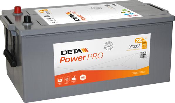 DETA DF2353 - Стартерная аккумуляторная батарея, АКБ autodnr.net