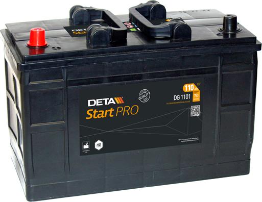 DETA DG1101 - Стартерна акумуляторна батарея, АКБ autocars.com.ua