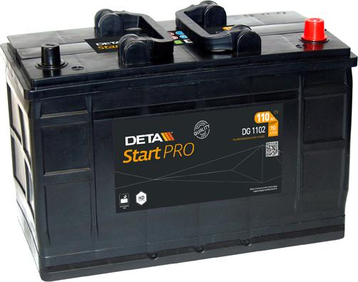 DETA DG1102 - Стартерная аккумуляторная батарея, АКБ autodnr.net