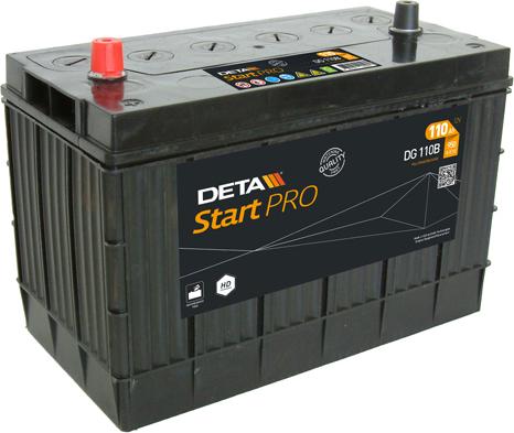 DETA DG110B - Стартерная аккумуляторная батарея, АКБ autodnr.net