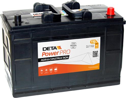 DETA DJ1102 - Стартерная аккумуляторная батарея, АКБ avtokuzovplus.com.ua