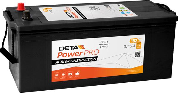 DETA DJ1523 - Стартерная аккумуляторная батарея, АКБ avtokuzovplus.com.ua