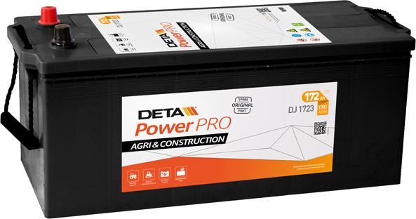 DETA DJ1723 - Стартерна акумуляторна батарея, АКБ autocars.com.ua