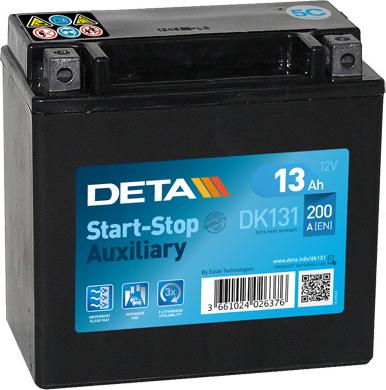 DETA DK131 - Стартерна акумуляторна батарея, АКБ autocars.com.ua