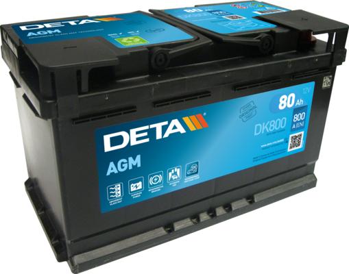 DETA DK800 - Стартерная аккумуляторная батарея, АКБ autodnr.net