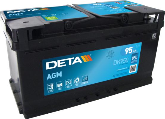 DETA DK950 - Стартерна акумуляторна батарея, АКБ autocars.com.ua