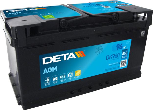 DETA DK960 - Стартерна акумуляторна батарея, АКБ autocars.com.ua