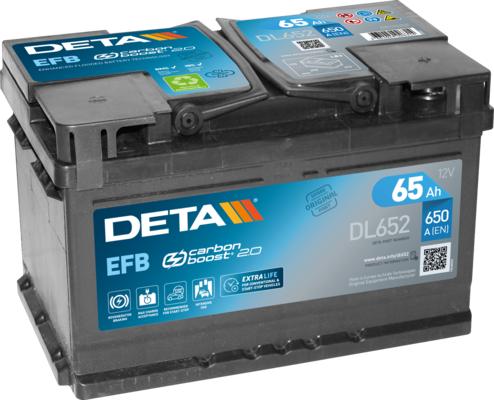 DETA DL652 - Стартерная аккумуляторная батарея, АКБ avtokuzovplus.com.ua