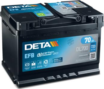DETA DL700 - Стартерная аккумуляторная батарея, АКБ avtokuzovplus.com.ua