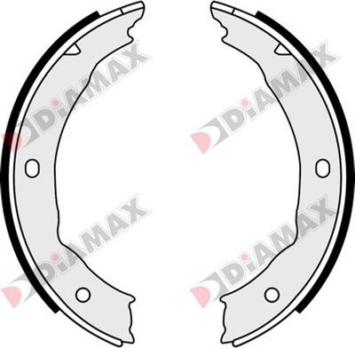 Diamax N01125 - Комплект тормозов, ручник, парковка autodnr.net