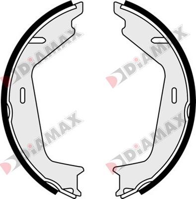 Diamax N01160 - Комплект тормозов, ручник, парковка autodnr.net