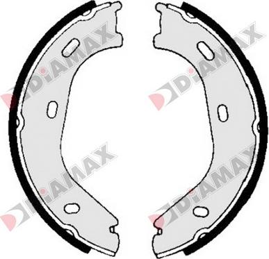 Diamax N01188 - Комплект тормозов, ручник, парковка autodnr.net