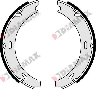 Diamax N01228 - Комплект тормозов, ручник, парковка autodnr.net