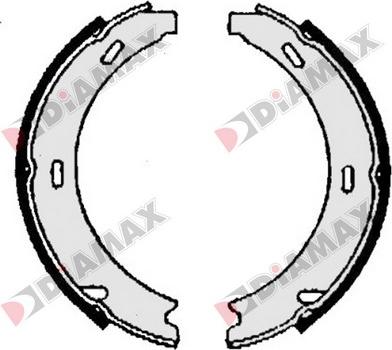 Diamax N01263 - Комплект тормозов, ручник, парковка autodnr.net