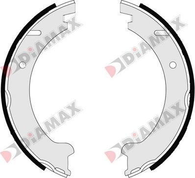 Diamax N01275 - Комплект тормозов, ручник, парковка autodnr.net