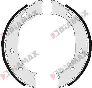Diamax N01303 - Комплект тормозов, ручник, парковка autodnr.net