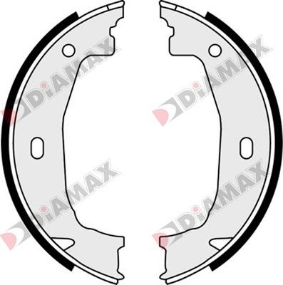 Diamax N01310 - Комплект тормозов, ручник, парковка autodnr.net