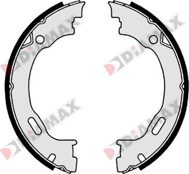 Diamax N01333 - Комплект тормозов, ручник, парковка autodnr.net