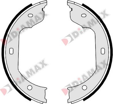 Diamax N01348 - Комплект тормозов, ручник, парковка autodnr.net