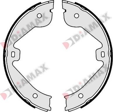 Diamax N01351 - Комплект тормозов, ручник, парковка autodnr.net