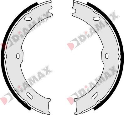 Diamax N01367 - Комплект тормозов, ручник, парковка autodnr.net