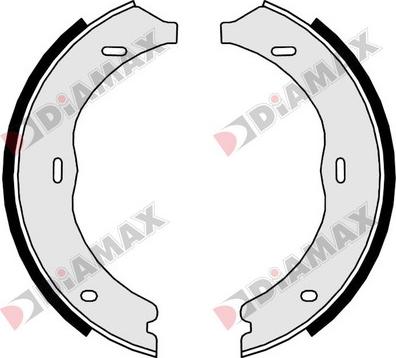 Diamax N01368 - Комплект тормозов, ручник, парковка autodnr.net