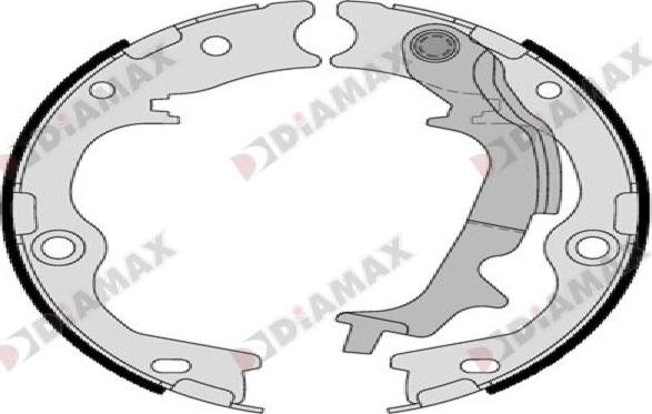 Diamax N01431 - Комплект тормозов, ручник, парковка autodnr.net