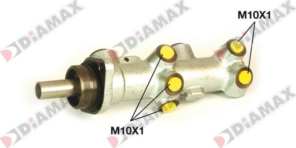 Diamax N04304 - Главный тормозной цилиндр autodnr.net