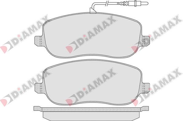 Diamax N09011 - Тормозные колодки, дисковые, комплект autodnr.net