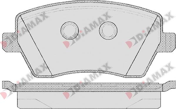 Diamax N09015 - Тормозные колодки, дисковые, комплект autodnr.net
