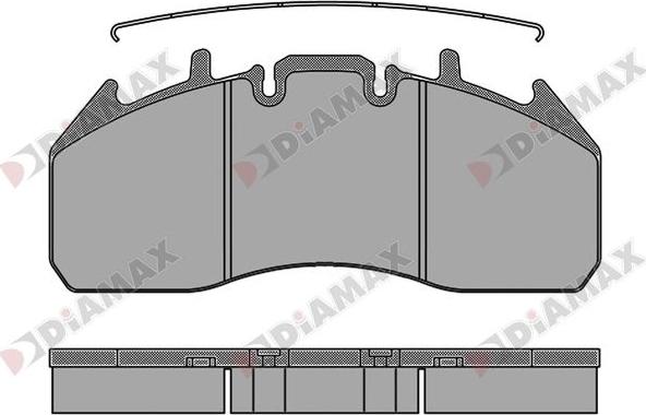 Diamax N09030 - Тормозные колодки, дисковые, комплект autodnr.net