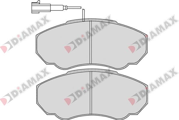 Diamax N09032 - Тормозные колодки, дисковые, комплект autodnr.net