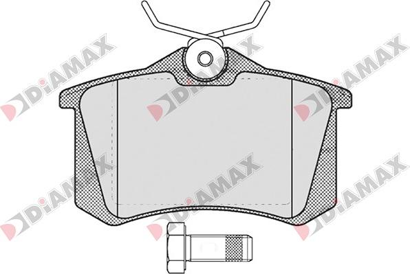 Diamax N09034 - Тормозные колодки, дисковые, комплект autodnr.net