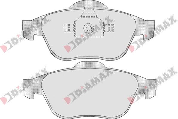 Diamax N09040 - Тормозные колодки, дисковые, комплект autodnr.net