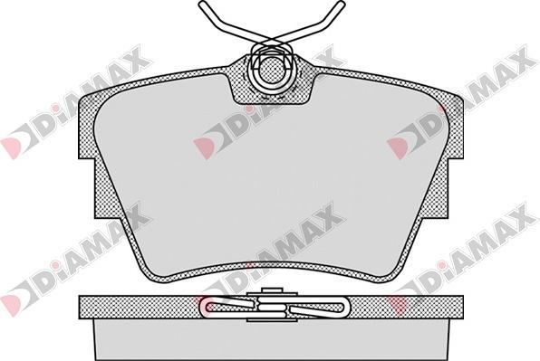 Diamax N09043 - Тормозные колодки, дисковые, комплект autodnr.net