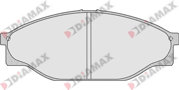 Diamax N09045 - Тормозные колодки, дисковые, комплект autodnr.net