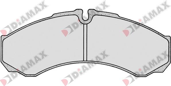 Diamax N09049 - Тормозные колодки, дисковые, комплект autodnr.net