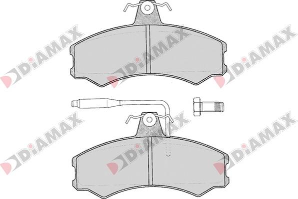 Diamax N09051 - Тормозные колодки, дисковые, комплект autodnr.net