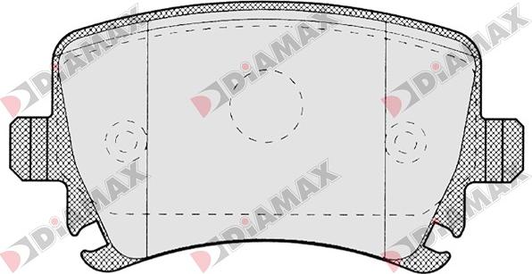 Diamax N09059 - Тормозные колодки, дисковые, комплект autodnr.net