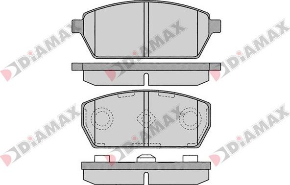 Diamax N09065 - Тормозные колодки, дисковые, комплект autodnr.net