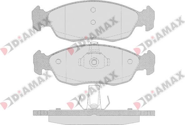 Diamax N09066 - Тормозные колодки, дисковые, комплект autodnr.net