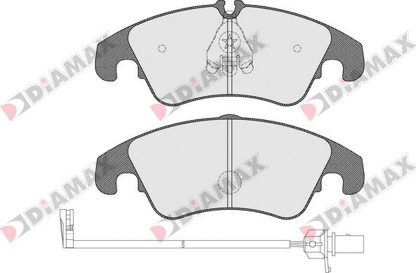 Diamax N09068A - Тормозные колодки, дисковые, комплект autodnr.net