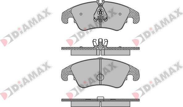 Diamax N09068 - Тормозные колодки, дисковые, комплект autodnr.net