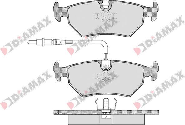 Diamax N09079 - Тормозные колодки, дисковые, комплект autodnr.net